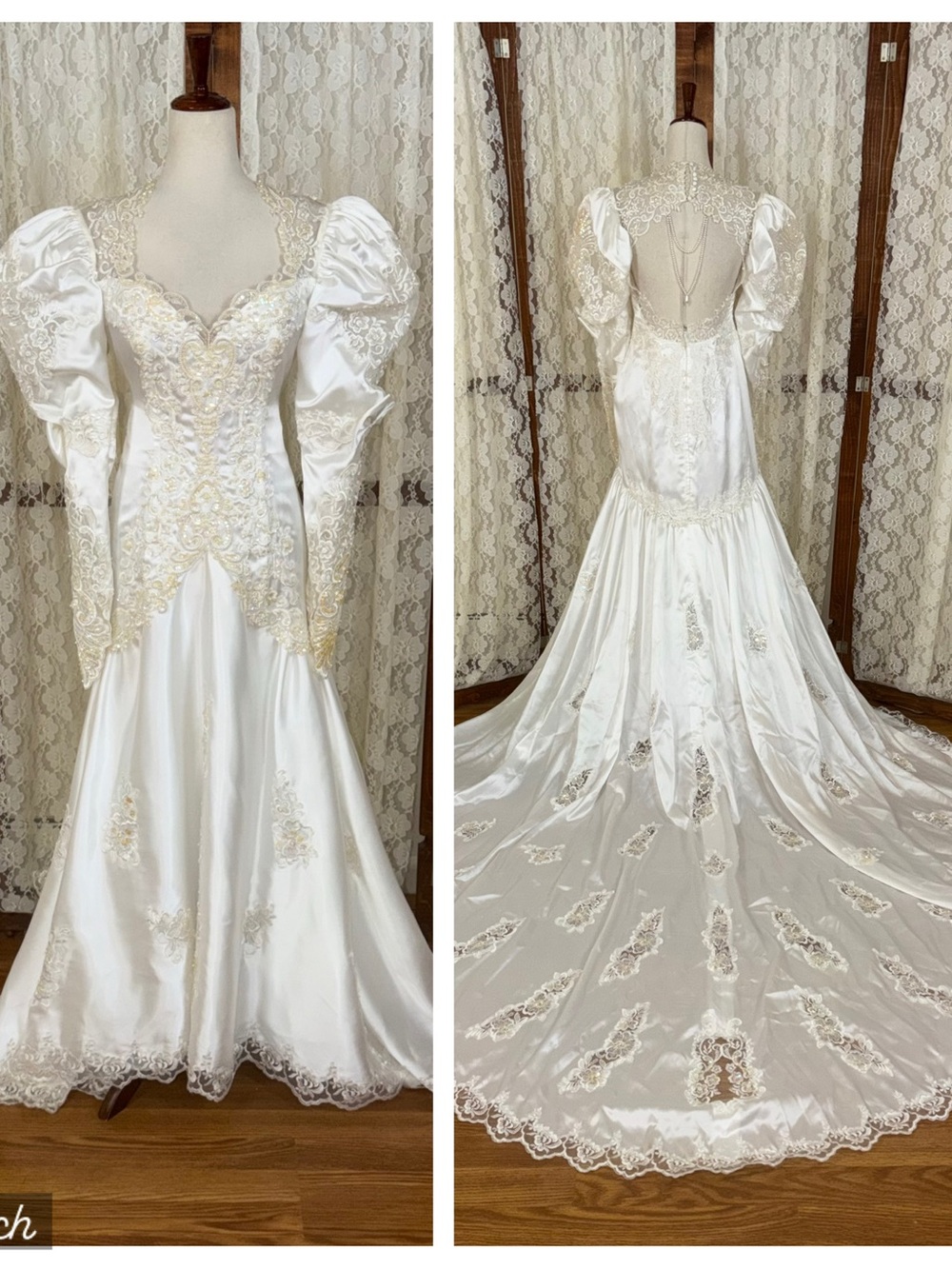 Beautiful Vintage 90s San Martin Mermaid Wedding Gown